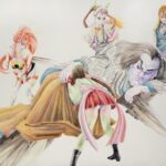 Ruven Kuperman, The Lamentation , 2011 , Color pencils on paper , 110 x150 cm